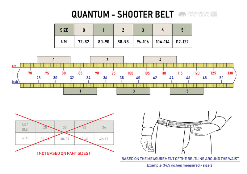 Quantum - Shooter Belt - Black - Polymer Buckle